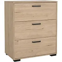 Ebuy24 Sofia Kommode 3 Schubladen Eiche Nachbildung.
