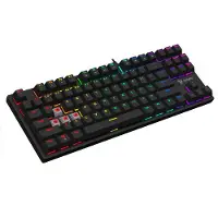 Savio SAVGK-TEMPEST X2 RED, 80%, Kabelgebunden, USB, QWERTY, Schwarz