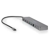 Nedis Gold Ccbw64260at02 10-in-1 Multi-port Usb-adapter Usb 3.2 Gen 1 Usb-c M-micro Sd/rj45 W/sd/2x Hdmi/2x Usb-c/3x Usb-a Vergoldet 0.4 M