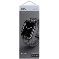 Uniq Aspen Designer Edition Geflochtenes Armband für Apple Watch | 44/45/46/49 mm - Pebble Grey