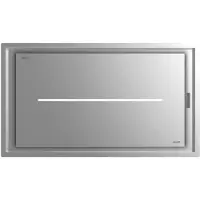 CATA Dekorative Insel-Dunstabzugshaube Bennu Slim 1200 X/A mit 6 Stufen de Absaugung, Touch Panel dede Touch Control, Extra Silent S6 Motor, AUTO Connectivity, Inox Finish