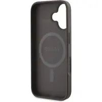 GUESS GUHMP16SPGPYSW iPhone 16 brązowy/brown HC MagSafe PU Peony Script