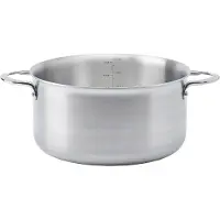 De Buyer Kochtopf - Edelstahl Topf Alchimy - 3-lagig, 1.3L, Induktionsgeeignet, Französische Herstellung