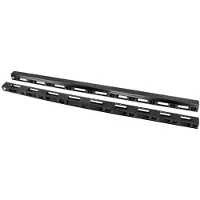 Lanberg Vertical cable organizer for standing cabinets 47U (FF01 + FF02) 2 pieces black