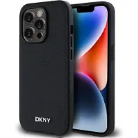DKNY Pu Leather Metal Logo Magsafe Iphone 14 Pro Max Handyhülle