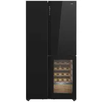 Teka RLF 85950 GBK, Integriert, Amerikanische Tür, Schwarz, An Tür, Glas, 548 l