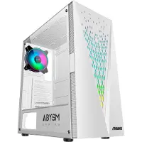 Abysm Danube Kolpa Black, Tower, PC, Schwarz, ATX, ITX, micro ATX, ABS, SPCC, Gehärtetes Glas, Gaming
