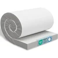 Aktiv shop GmbH ELONEO Viscoelastischer Matratzen Topper 90x200cm, Matratzentopper mit Memory Foam Effekt, 8 cm Höhe, Matratzenauflage für Bett und Boxspringbett