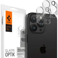 Spigen Optik Lens Protector - Vollständiger Kameraschutz (2er-Pack) für das Apple iPhone 16 Pro / 16 Pro Max / 15 Pro / 15 Pro Max / 14 Pro / 14 Pro Max - Crystal Clear