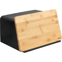 Wenko Brotkasten "Modell Kubo", (1 tlg.), moderne Brotbox mit integriertem Schneidebrett als Deckel
