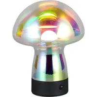 RL LIVE YOUR LIGHT Tischlampe Dooley wiederaufladbar mit farbigem Glas