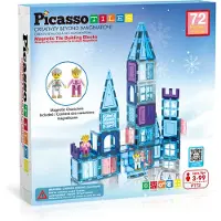 PicassoTiles 72 pc Ice Winter Theme with 2 Characters, Bausatz, 3 Jahr(e), Kunststoff, 72 Stück(e), 1,5 kg