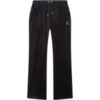 Juicy Couture Tina Velour Track Pant With Diamante Branding SCHWARZ M