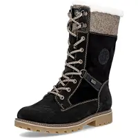 Remonte Schnür-,Zug-u.Schnallenstiefel in schwarz, Gr. 40