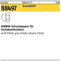 Dubo Schutzkappe R 88497 f.Sechskantmuttern f. M20/SW 30 Ku. weiss 50St.