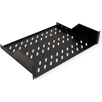 Roline 19-Zoll Fachboden 2 HE 350 T, 25kg Tragkraft schwarz