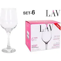 LAV Set Mit 6 Wein-/wassergläsern Fame High 480ml