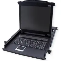 Aten CL1000M KVM-Konsole, 43cm LCD, VGA, PS/2, IT-Layout