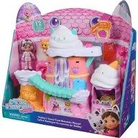 Gabby's Poppenhuis Gabby's Dollhouse DREAMWORKS : DER FILM - Zuckerguss-Gebirge Spielset, 12-teiliges Spielset mit Gabby Figur, Leopold & Puppenhaus-Zubehör, Aktion/Abenteuer, 3 Jahr(e), Mehrfarbig