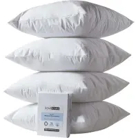 Homescapes KISSENSCHONER wasserdicht 80/80 cm, 4er-Set mit Reißverschluss