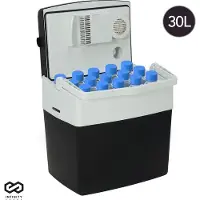 Infinity Goods Elektrische Kühlbox - 30L - Kühlbox - 12V und 230V - Kühlbox - Kühlen und Heizen - Schwarz