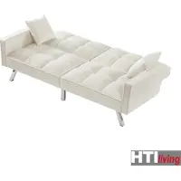 HTI Sofa mit Schlaffunktion Brigga Beige