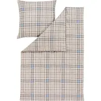 Estella Kuschelflanell Bettwäsche Quirin beige 155x220 cm + 80x80 cm