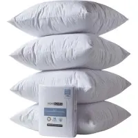 Homescapes KISSENSCHONER Frottee wasserdicht 65/65 cm, 4er-Set mit Reißverschluss