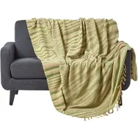 Homescapes WOHNDECKE Chenille 150/200 cm, 100% Baumwolle gestreift