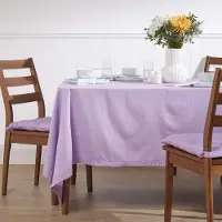 Homescapes TISCHDECKE flieder 137/178 cm, 100% Baumwolle