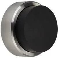 Sotech Türstopper Hermes 122203, Gummi/Edelstahl, für die Wand, zum Schrauben, silber, 2,1 x 4cm
