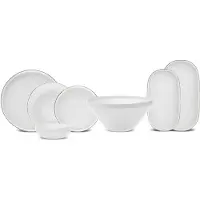 Karaca Streamline Saturn Geschirrset Kombigeschirr Tafelservice für 4 Personen, 19 teilig
