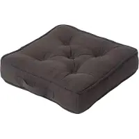 Homescapes SITZKISSEN Rajput schwarz 40/40/8 cm