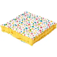 Homescapes SITZKISSEN Punkte bunt 40/40/8 cm