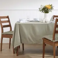 Homescapes TISCHDECKE grau 137/228 cm, 100% Baumwolle