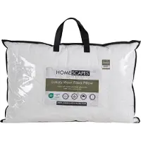 Homescapes SCHURWOLLE-KISSEN 48/74 cm mittelweich