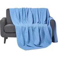 Homescapes BIO-WOHNDECKE Waffelpiqué 230/230 cm