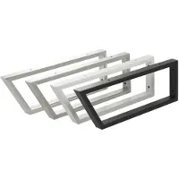 Sotech 2 x Waschtischkonsole TWK500 500 x 150 mm Edelstahl Poliert Vorderseite 60 Grad Abgeschrägt