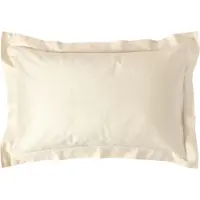Homescapes BIO-KISSENBEZUG Satin mit Stehsaum, Fadendichte 400