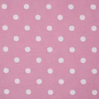 Homescapes BAUMWOLLSTOFF Meterware Punkte rosa, 150 cm