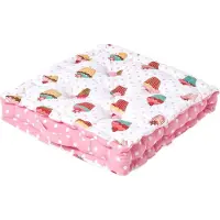 Homescapes SITZKISSEN Cupcakes rosa 50/50/10 cm