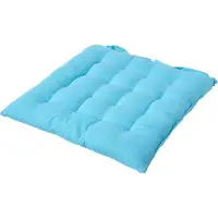 Homescapes STUHLKISSEN hellblau 40/40/6,5 cm