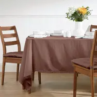 Homescapes TISCHDECKE braun 178/300 cm, 100% Baumwolle