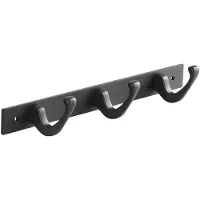 Sotech Blackline FORTE Hakenleiste 257 mm mit 3 Haken Schwarz Pulverbeschichtet