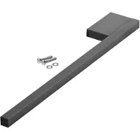 Sotech Aluminium Handtuchhalter PARAT II 390 x 60 x 15 mm Schwarz Matt für Schrankmontage