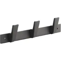 Sotech Blackline ALBUS Hakenleiste 257 mm mit 3 Haken Schwarz Pulverbeschichtet