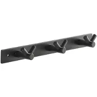 Sotech Blackline CORA V Hakenleiste 257 mm mit 3 Haken Schwarz Pulverbeschichtet