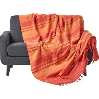 Homescapes ÜBERWURF Morocco 225/255 cm, 100% Baumwolle gestreift