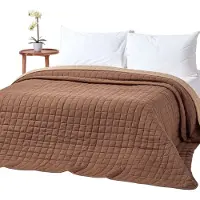 Homescapes TAGESDECKE gesteppt mit Wende-Design, 230/250 cm