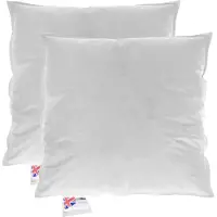Homescapes FÜLLKISSEN 2er-Set – 30/30 cm, Gänsefedern & Daunen